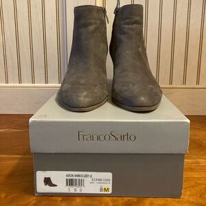 Franco Sarto Nimbus Gray Leather Boots